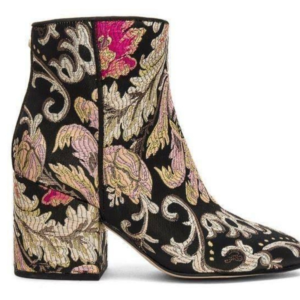 Sam Edelman Taye Metallic Jacquard Bootie